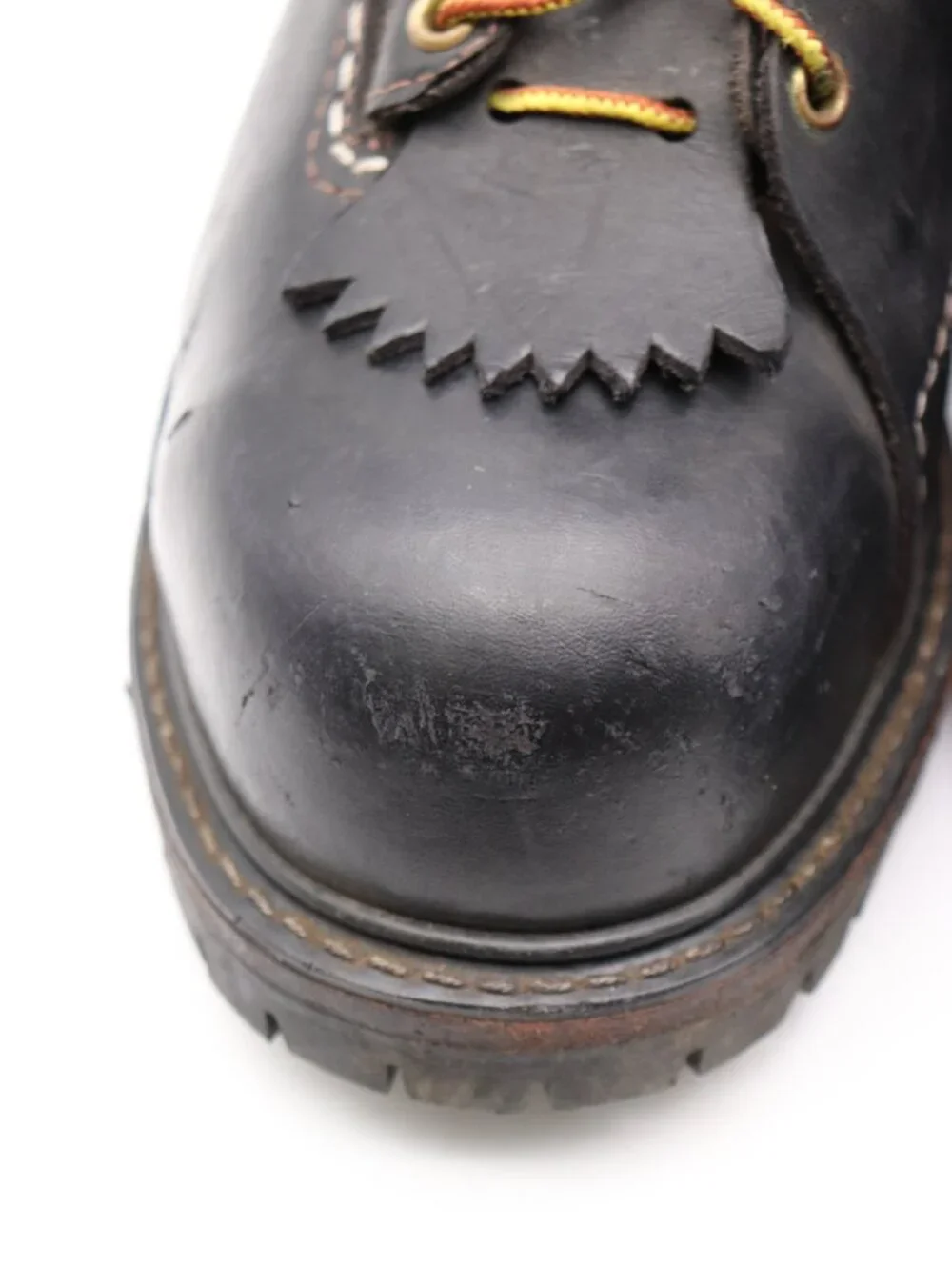 Wesco Jobmaster Black Leather Men's Size 11 E Lace-Up Work Boots Steel Toe Shoes